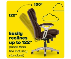 Claremont Chestnut Brown Bonded Leather Office Chair -Living Room Furniture Store 810590393 8