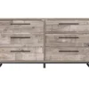 Neilsville Whitewash 6-Drawer Dresser -Living Room Furniture Store 810591829 5