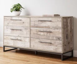Neilsville Whitewash 6-Drawer Dresser -Living Room Furniture Store 810591829 8