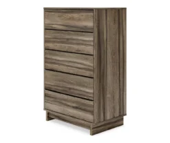 Shallifer Brown 5-Drawer Storage Chest -Living Room Furniture Store 810591841 1