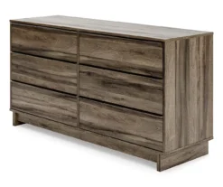 Shallifer Brown 6-Drawer Dresser -Living Room Furniture Store 810591842 1