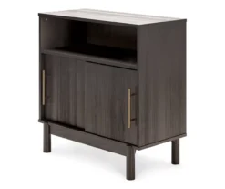 Brymont Dark Gray Sliding Door Accent Cabinet -Living Room Furniture Store 810591843 1