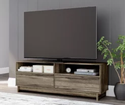 59" Shallifer Brown TV Stand -Living Room Furniture Store 810592173 9