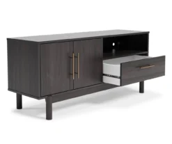 59" Brymont Dark Gray TV Stand -Living Room Furniture Store 810592174 2