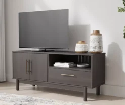 59" Brymont Dark Gray TV Stand -Living Room Furniture Store 810592174 8