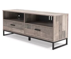 59" Neilsville Multi-Gray TV Stand -Living Room Furniture Store 810592177 1