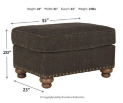 Stracelen Sable Ottoman -Living Room Furniture Store 810594584 3 1
