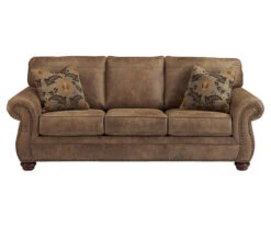 Larkinhurst Earth Faux Leather Queen Sofa Sleeper -Living Room Furniture Store 810594594 1 1