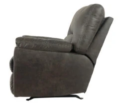 Tambo Pewter Faux Leather Rocker Recliner -Living Room Furniture Store 810594596 10