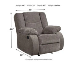 Tulen Gray Rocker Recliner 11 Tulen Gray Rocker Recliner -Living Room Furniture Store 810594621 4