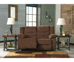 Tulen Chocolate Reclining Loveseat 12 Tulen Chocolate Reclining Loveseat -Living Room Furniture Store 810594623 3