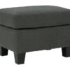 Bayonne Charcoal Ottoman -Living Room Furniture Store 810594661