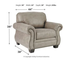 Olsberg Steel Faux Suede Armchair 10 Olsberg Steel Faux Suede Armchair -Living Room Furniture Store 810594671 3 1