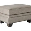 Olsberg Steel Faux Suede Ottoman 2 Olsberg Steel Faux Suede Ottoman -Living Room Furniture Store 810594672 1