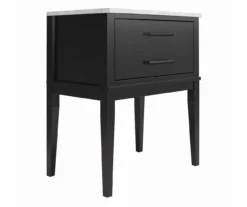 Ameriwood Madison Lane Faux Marble Nightstand -Living Room Furniture Store 810596720 2