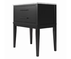 Ameriwood Madison Lane Faux Marble Nightstand -Living Room Furniture Store 810596720 3