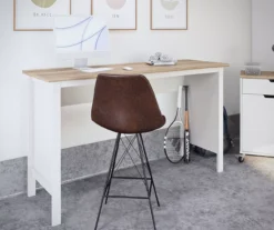 Evolution Vantage White & Weathered Oak Workbench -Living Room Furniture Store 810597743 4