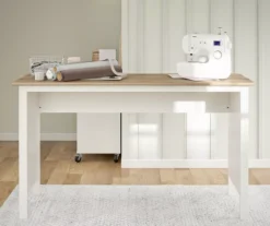 Evolution Vantage White & Weathered Oak Workbench -Living Room Furniture Store 810597743 5