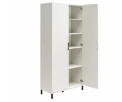 Evolution Vantage White 2-Door Storage Cabinet -Living Room Furniture Store 810597744 2