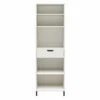 Evolution Vantage White 5-Shelf Open Cabinet -Living Room Furniture Store 810597745
