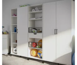 Evolution Vantage White 5-Shelf Open Cabinet 12 Evolution Vantage White 5-Shelf Open Cabinet -Living Room Furniture Store 810597745 3