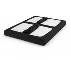 DHP Elbern Black Metal Futon With Black Microfiber Cover -Living Room Furniture Store 810598097 9