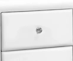 Monarch Faux Leather Nightstand -Living Room Furniture Store 810598394 A8