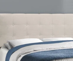 Monarch Linen Tufted Low Profile Bed -Living Room Furniture Store 810598499 B8