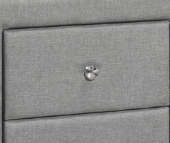 Monarch Linen Upholstered Nightstand -Living Room Furniture Store 810598500 A8