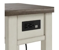 Bolanburg Chairside End Table With USB Ports & Outlets -Living Room Furniture Store 810598700 2