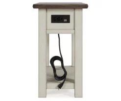 Bolanburg Chairside End Table With USB Ports & Outlets -Living Room Furniture Store 810598700 7