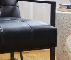 Glitzhome Modern Industrial Faux Leather Accent Chairs, 2-Pack -Living Room Furniture Store 810598914 A0 5