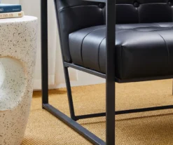 Glitzhome Modern Industrial Faux Leather Accent Chairs, 2-Pack -Living Room Furniture Store 810598914 A0 6