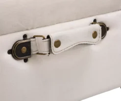 Seashell White Velvet Suitcase Storage Stool 13 Seashell White Velvet Suitcase Storage Stool -Living Room Furniture Store 810598945 A0 5