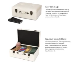 Seashell White Velvet Suitcase Storage Stool 15 Seashell White Velvet Suitcase Storage Stool -Living Room Furniture Store 810598945 A0 7