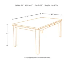 Ralene Extension Leaf Dining Table -Living Room Furniture Store 810599579 5