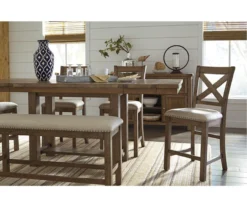 Moriville Extension Leaf Counter-Height Dining Table -Living Room Furniture Store 810599583 5