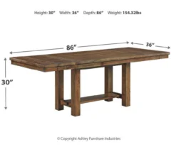 Moriville Extension Leaf Dining Table -Living Room Furniture Store 810599584 9