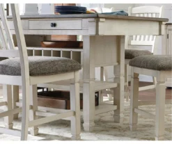 Bolanburg Counter-Height Dining Table With Wine Bottle Storage -Living Room Furniture Store 810599589