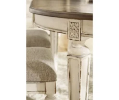 Raelyn Oval Extension Leaf Dining Table -Living Room Furniture Store 810599594 5