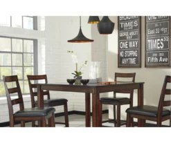 Coviar 5-Piece Counter-Height Dining Set -Living Room Furniture Store 810599621 2