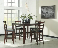 Coviar 5-Piece Counter-Height Dining Set -Living Room Furniture Store 810599621 3