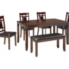 Bennox 6-Piece Dining Set With Bench -Living Room Furniture Store 810599627 4