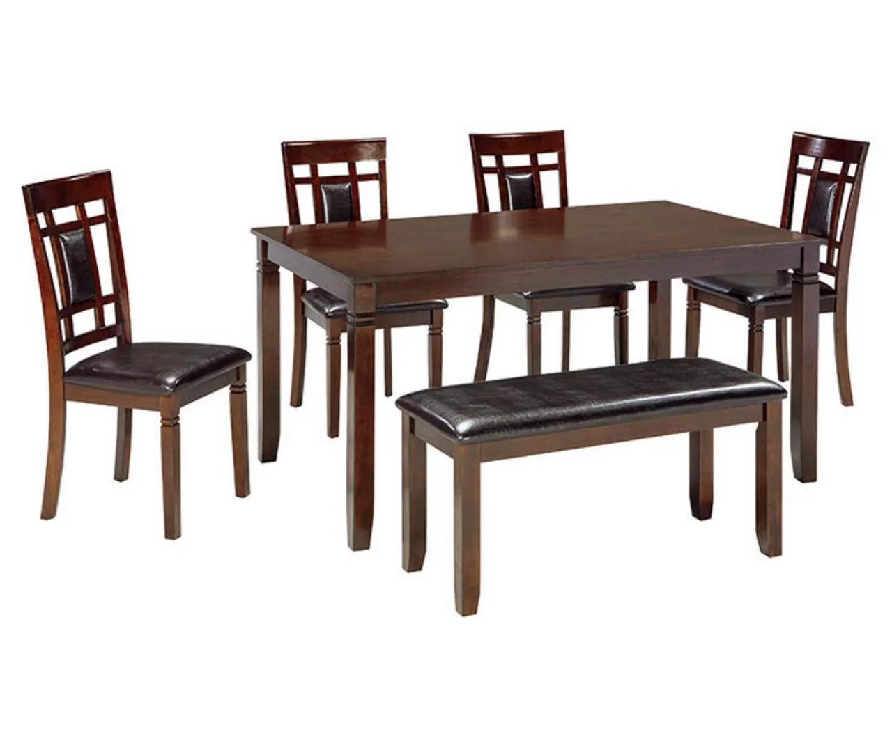 Bennox 6-Piece Dining Set With Bench 3 Bennox 6-Piece Dining Set With Bench