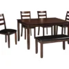 Coviar 6-Piece Dining Set With Bench 1 Coviar 6-Piece Dining Set With Bench -Living Room Furniture Store 810599628 5