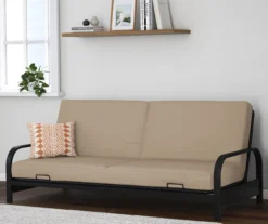 DHP Elbern Black Metal Futon With Cover -Living Room Furniture Store 810599700 B0 02