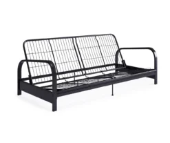 DHP Elbern Black Metal Futon With Cover -Living Room Furniture Store 810599700 810600181 810600182 A8 3
