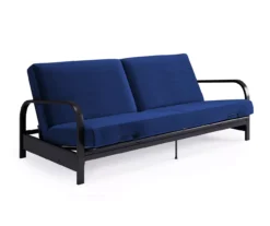 DHP Elbern Black Metal Futon With Cover -Living Room Furniture Store 810600181 A3