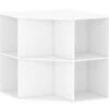 White 6-Cubby Corner Cube Organizer 1 White 6-Cubby Corner Cube Organizer -Living Room Furniture Store 810606561 A0