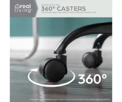 Cream Faux Wool Boucle Rolling Swivel Office Chair -Living Room Furniture Store 810606674 A0 6